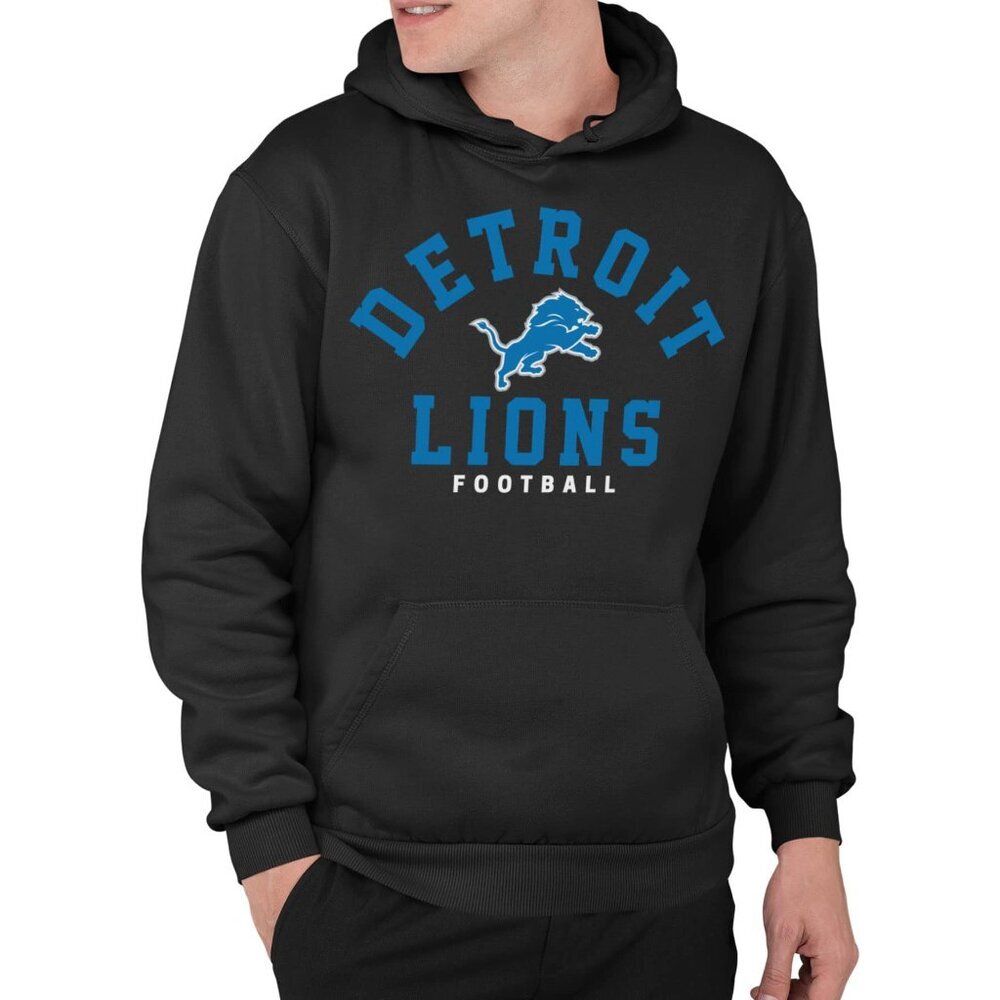 Classic Retro NFL Hoodie Midweight Fleece Pullover Game Day Vintage Style